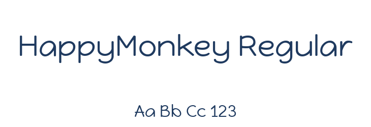 HappyMonkey Regular Font Preview