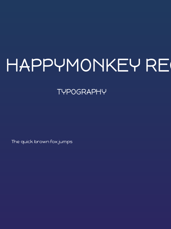 HappyMonkey Regular Poster