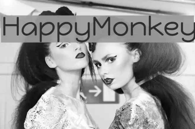 HappyMonkey Font examples