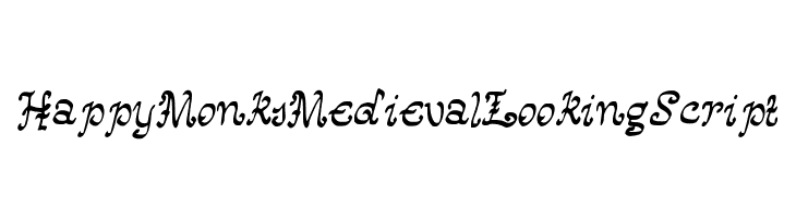 HappyMonksMedievalLookingScript  免费字体下载