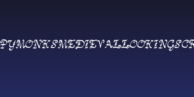 HappyMonksMedievalLookingScript Social Header