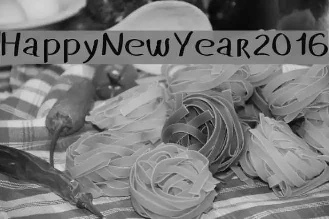 HappyNewYear2016 Font examples