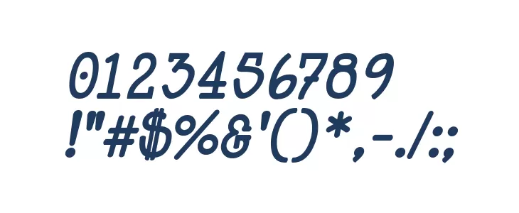 HappyPhantom Bold Italic Font OTHER CHARS