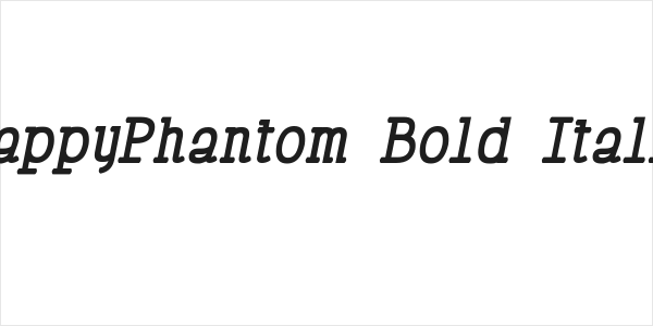 HappyPhantom Bold Italic Logo