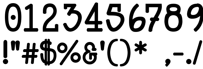 HappyPhantom Bold Font OTHER CHARS