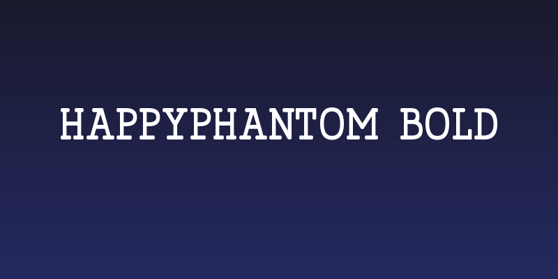 HappyPhantom Bold Social Header