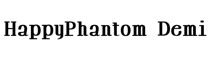 HappyPhantom Demi Font