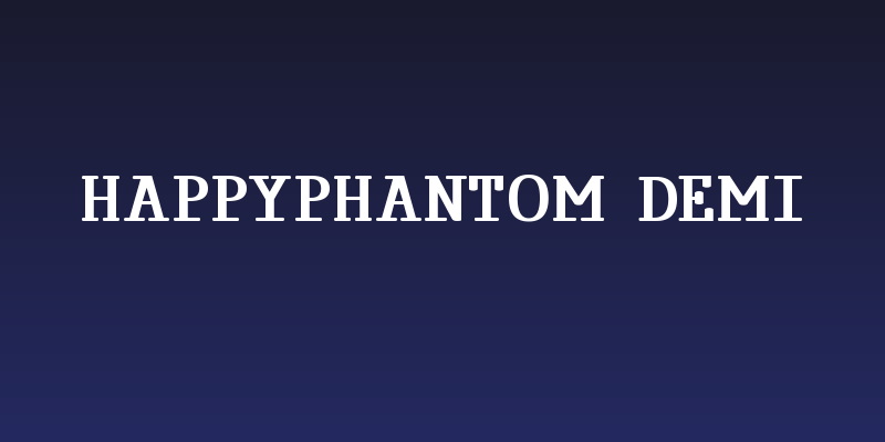 HappyPhantom Demi Social Header