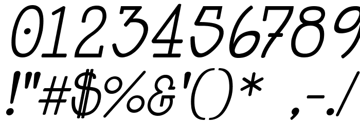 HappyPhantom Italic Font OTHER CHARS