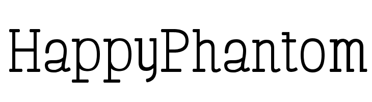 HappyPhantom Schriftart