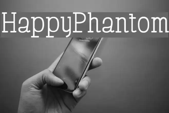 HappyPhantom Schriftart examples