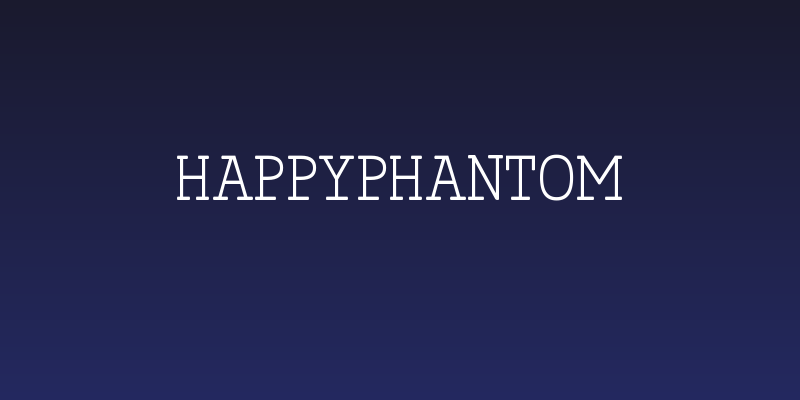 HappyPhantom Social Header