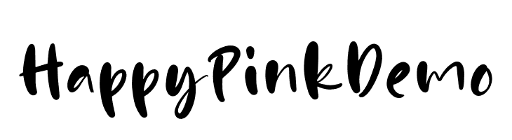 HappyPinkDemo  لخطوط تنزيل