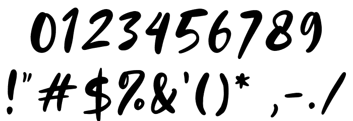 HappyPinkDemo Font OTHER CHARS