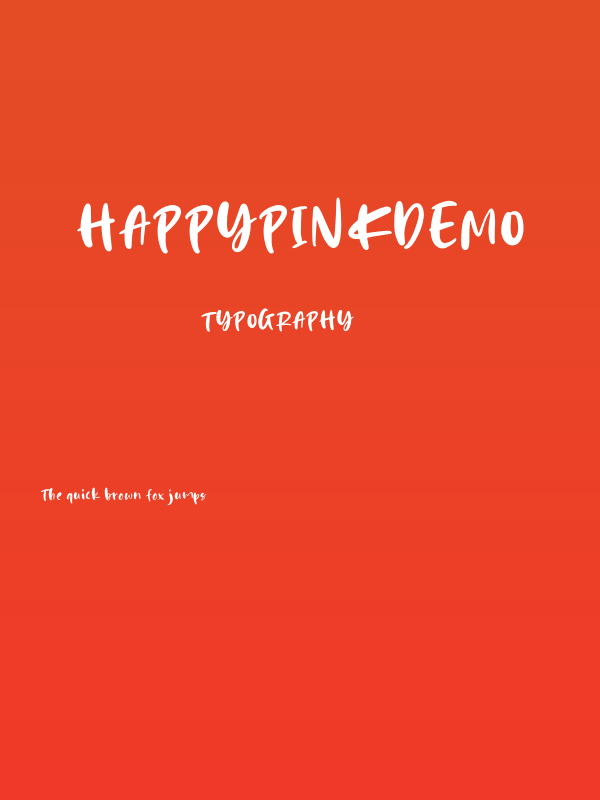 HappyPinkDemo Poster