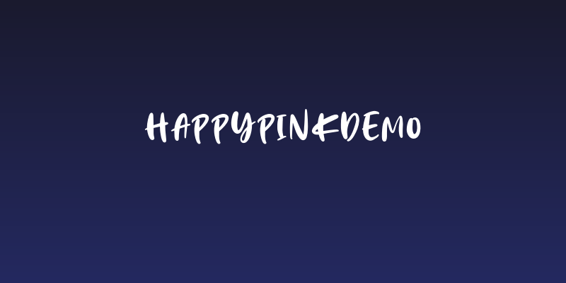 HappyPinkDemo Social Header