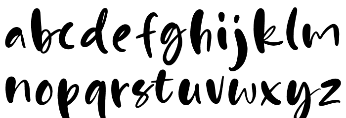 HappyPinkDemo Font LOWERCASE