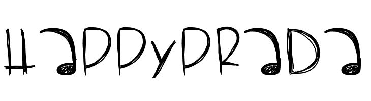 HappyPrada  font caratteri gratis