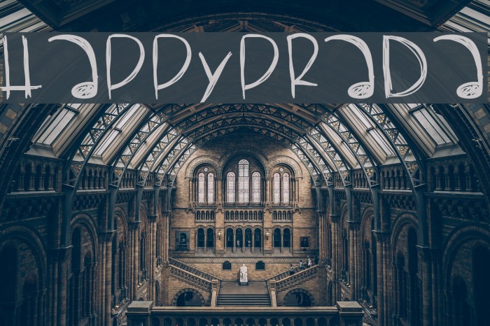 HappyPrada Font examples