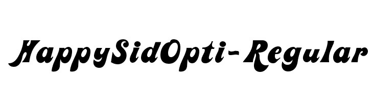 HappySidOpti-Regular  フリーフォントのダウンロード