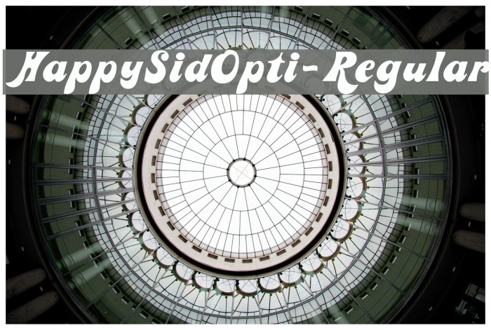 HappySidOpti-Regular Font examples