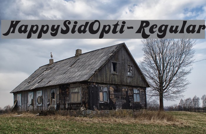 HappySidOpti-Regular Font examples