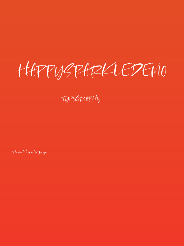 HappySparkleDEMO Poster