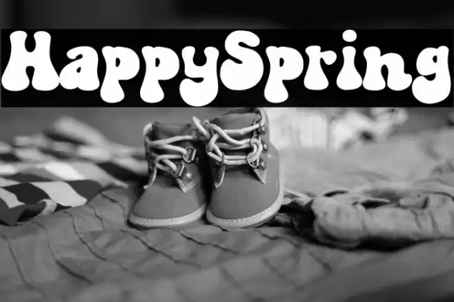 HappySpring Font examples
