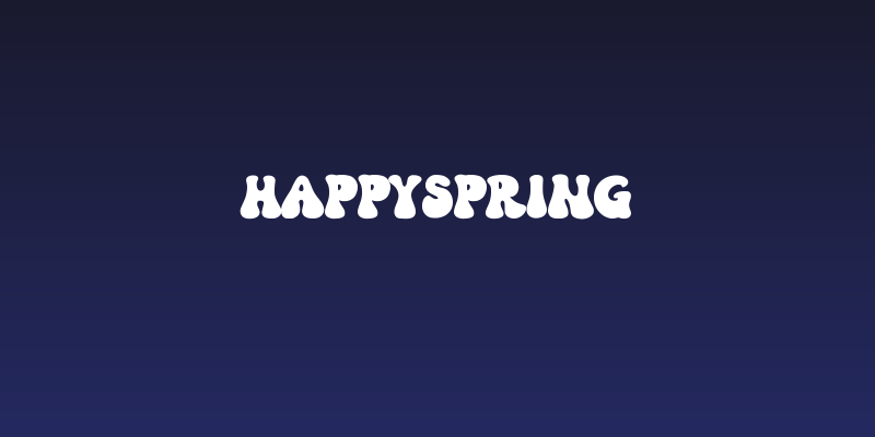 HappySpring Social Header