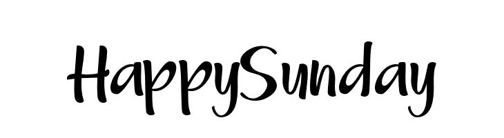 HappySunday  フリーフォントのダウンロード