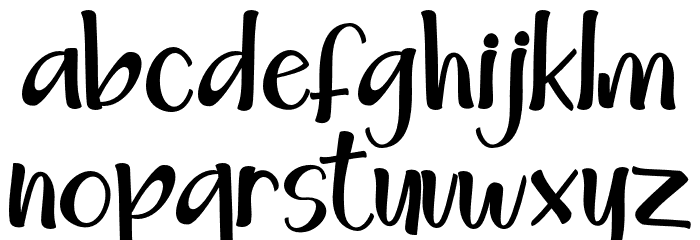 HappySunday Font LOWERCASE
