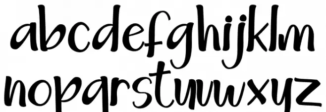 HappySunday Font LOWERCASE