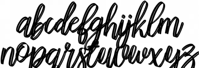 HappyTimeRegular Font LOWERCASE