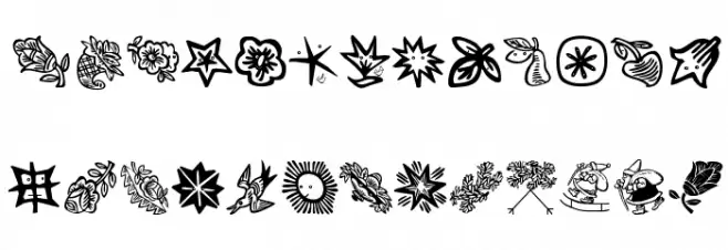 HappyXmasBats फ़ॉन्ट लोअरकेस