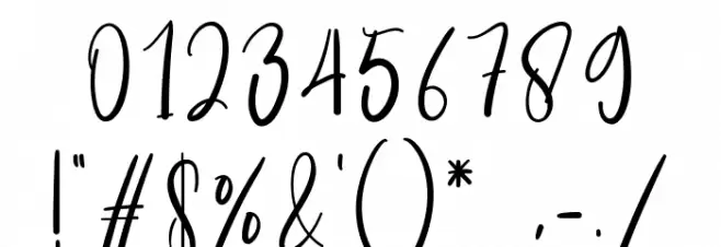 Happynes Font Alte caractere