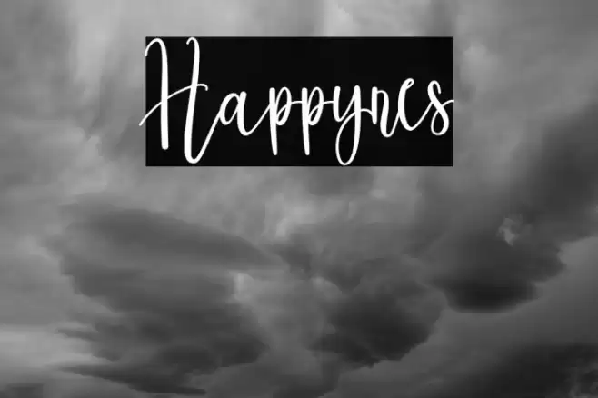 Happynes Font examples