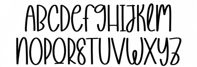 Happyness Schriftart Groß