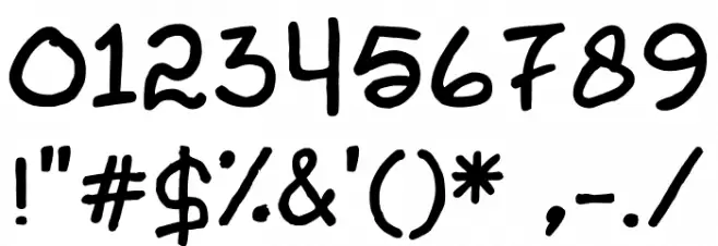 Hapsa Marker Font OTHER CHARS