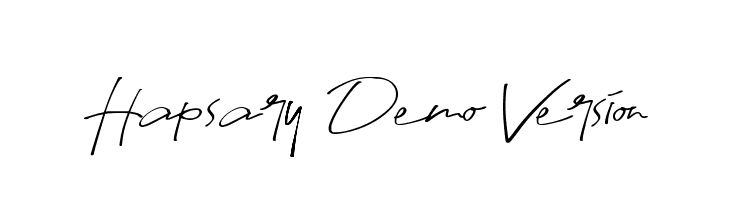 Hapsary Demo Version  नि: शुल्क फ़ॉन्ट्स डाउनलोड