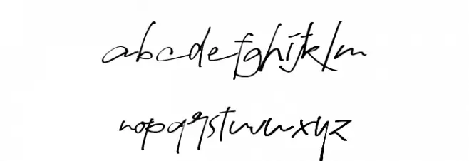 Hapsary Demo Version Schriftart Kleinbuchstaben
