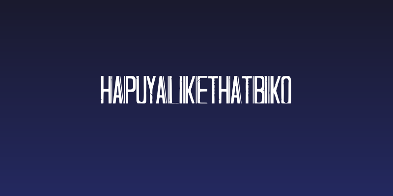 Hapuyalikethatbiko Social Header