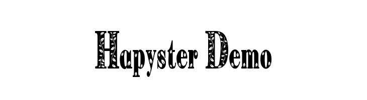 Hapyster Demo  Frei Schriftart Herunterladen