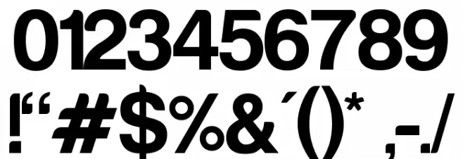 Harabara Bold Font OTHER CHARS