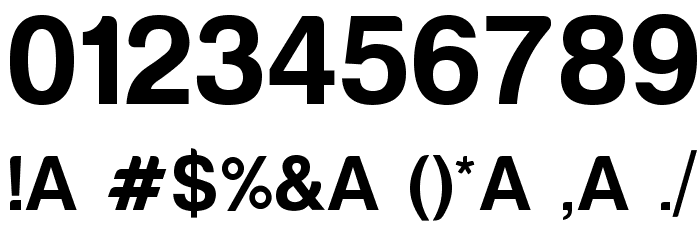 Harabara Mais Demo Font OTHER CHARS