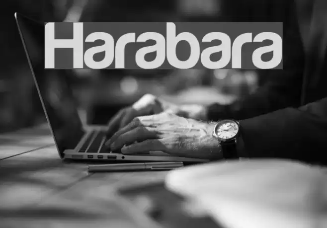 Harabara Font examples