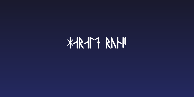 Harald Runic Social Header
