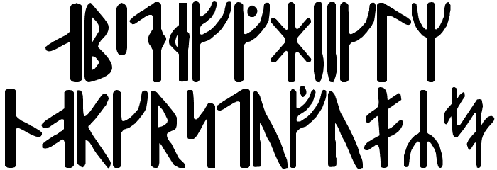 Harald Runic Font LOWERCASE