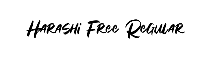 Harashi Free Regular  Fuentes Gratis Descargar
