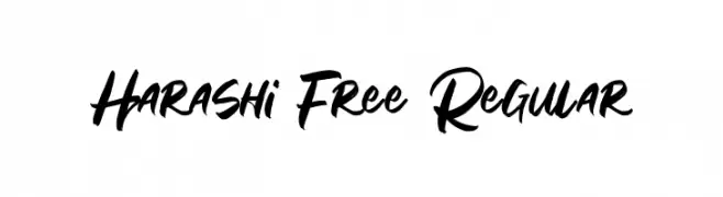 Harashi Free Regular  font caratteri gratis