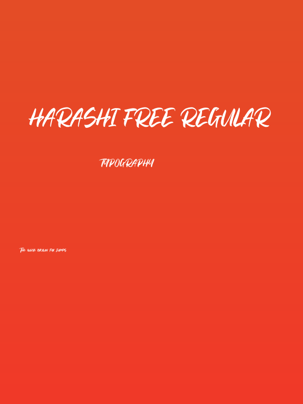 Harashi Free Regular Poster